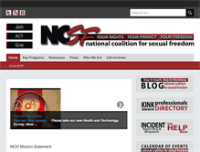 Tablet Screenshot of ncsfreedom.org